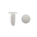 uxcell クリップ リテーナ 固定具 プラスチック製 ホワイト 7.5 x 6.5mm 30個入り