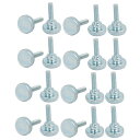 uxcell ナールサムネジ ボルト フラットヘッド カーボンスチール製 M3x12mm 20個入
