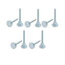 uxcell ナールサムネジ ボルト フラットヘッド カーボンスチール製 M3x25mm 10本入