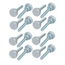 uxcell ナールサムネジ ボルト フラットヘッド カーボンスチール製 M4x20mm 16本入