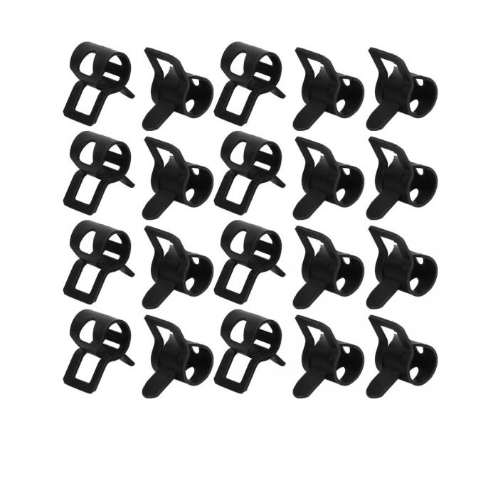 uxcell ホースクランプ スプリングクランプ エアチューブクリップ 燃料ホースパイプ用 6mm ばね式 低圧..