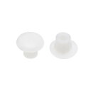 uxcell ネジキャップカバー ホワイト 8mmx5mmx6mm プラスチック材質 30個入り