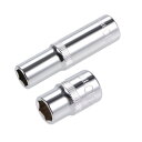 uxcell 6ポイントソケット シャローおよびディープセット ドライブ10mm ソケットサイズ10mm Cr-Vスチール 2個入り