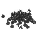 uxcell 50個 シリコンプラグ 2.5-3 mm 穴に適したラバーラウンドスナップインロッキングホールプラグ 金属チューブ用 防水ホールプラグ 家具エンド...