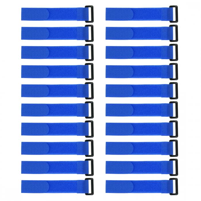 uxcell フックとループのストラップ 25mm x 200mm ストラップ固定 再利用可能な固定ケーブルタイ （ブ..