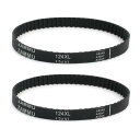 uxcell タイミングベルト ゴム製 片面 0758-124XL 10mm幅 5.08mmピッチ 62歯 2個入り