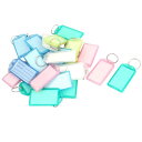 uxcell キーリング スプリットリング 荷物 キー ID 名前 ラベル タグ 24個入り(4)