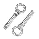 uxcell 拡張アイボルト M6アイボルトナット アイボルトねじナット M6 x60 長さ80mm 2個入り(4)