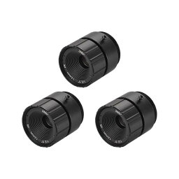 uxcell カメラレンズ カメラバ リフォーカルレンズ CS マウント CCDカメラ用 焦点距離12 mm 3 MP F1.4 フォーマット8.5 mm 3個