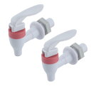 uxcell プラスチック プッシュタイプ ホワイト ピンク 15mm コネクタ 直径 ホワイト 2個入り