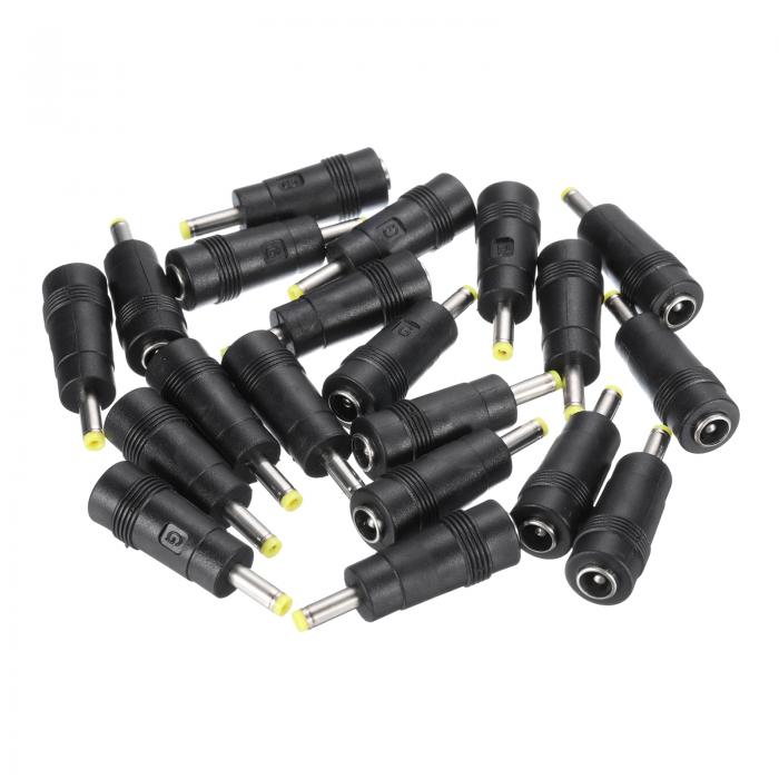 uxcell DC電源コネクタアダプター 5.5x2.1 mmメスジャック-4.0x1.7 mmオスプラグ ユニバーサル バケットコネクタ ラップトップルーター用 20個