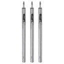 uxcell 3個セットのレザーホールパンチ 1mm ストレートラウンドパンチ グロメットスナップリベットセッター レザークラフト 衣類 ハンドバッグ 生地 カーテン用