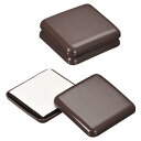 uxcell 家具スライダー 4個セット 2" - プラスチック製の自己粘着式スクエアスライディングパッド カーペ ット タイル ビニール ハードウッドフロア用 チェアグライド(茶色)
