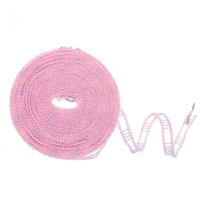 uxcell 防風衣架 10M 33ft プラスチック製ノンスリップ衣類乾燥ロープ ポータブルトラベル衣類乾燥ロープ 中庭 屋外 ランドリー キャンプ用 パープル