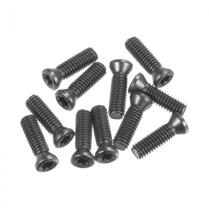 uxcell 10個セット トルクスネジ M3.5x14mm 12.9級 ラウンドフラットヘッド T15トルクスレンチ付き ス..