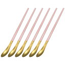 uxcell 長柄スプーン 245 mm ステンレス鋼 アイスクリームスプーン カクテル撹拌スプーン コーヒースプーン ミキシング 飲料 コーヒー用 6セット ...