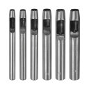 uxcell 6個セットのレザーホールパンチ 6mm-11mm スチール製の中空丸穴パンチ ベルト ウォッチバンド 紙 プラスチック レザークラフト用のホールパ...