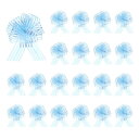 uxcell プルボウ 大きな単層リボン ギフトリボン ギフト包装 ギフトバスケットの装飾 ウェディングパーティー 誕生日 花屋の包装と装飾用 ライトブルー 幅16 cm 20個