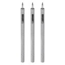 uxcell 3個セットのレザーホールパンチ0.5mm ストレートラウンドパンチ グロメットスナップリベットセッター レザークラフト 衣類 ハンドバッグ 生地 カーテン用