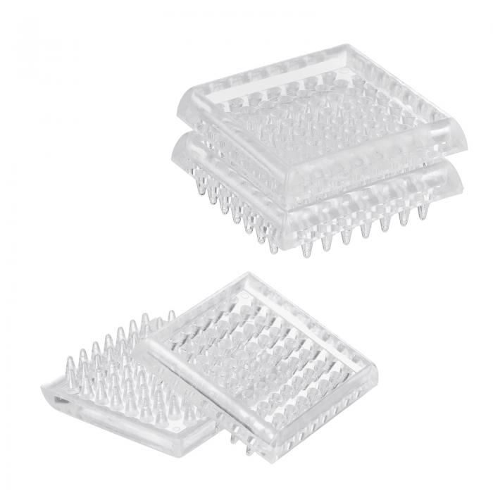 uxcell 4個セットのカーペ ット保護用ス パイ ク付きキャスターカップ 2.19