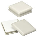 uxcell 家具スライダー 4個セット 1 4/7" - プラスチック製の自己粘着式スクエアスライディングパッド カーペ ット タイル ビニール ハードウッドフロア用 チェアグライド(グレー)