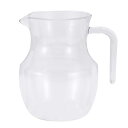 uxcell 水差し 注ぎ口付き アクリルウォーターピッチャー エレガントなサービングカラフェ ワイン飲料容器 水 ジュース 紅茶 カクテ ル用 クリア 500...