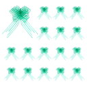 uxcell プルボウ 大きな単層リボン ギフトリボン ギフト包装 ギフトバスケットの装飾 ウェディングパーティー 誕生日 花屋の包装と装飾用 ダーク緑 幅15 cm 50個