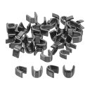 uxcell 40個のジッパースライダーリテーナー #5 #8 U字型トップストッパー バッグ コート ジャケット クローズドエンドジッパーの交換用 メタリック...