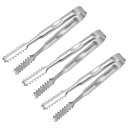 uxcell サービングトング 3個セット 150mm x 12mm、厚さ3 mmステンレス製氷のトング アペタイザー 砂糖 シャルキュトリー デザート ティー...