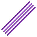 uxcell 再利用可能金属ストロー ストレート飲みストロー 4個入り ステンレススチール 長さ241mm ボバティー用 ミルクシェイク用 飲料用 ジュース用 ...