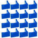 uxcell 16個セット L字型脚パッド 1.6" x 1.6"(40 x 40mm)家具脚カバープロテクター L字型プラスチック家具アングルアイアンキャップ ブルー