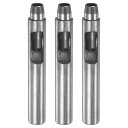 uxcell 3個セットのレザーホールパンチ 9mm ストレートラウンドパンチ グロメットスナップリベットセッター レザークラフト 衣類 ハンドバッグ 生地 カーテン用