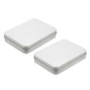 uxcell メタル ティンボックスコンテナ 2個 4.5x3.4x0.9