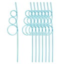 uxcell 飲みストロー PETストロー ファニーストロー クリスマスパーティーギフト装飾用品 260x50mm 20本入り