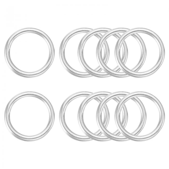 uxcell 316ステンレススチール溶接Oリング 10個セット 35mm/1.38