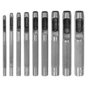 uxcell 9個セットのレザーホールパンチ 2.5mm-10mm 炭素鋼製の丸いホローホールパンチ レザーホールパンチカッター ベルト ウォッチバンド 紙 プ...