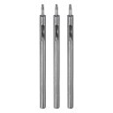 uxcell 3個セットのレザーホールパンチ 1.5mm ストレートラウンドパンチ グロメットスナップリベットセッター レザークラフト 衣類 ハンドバッグ 生地 カーテン用