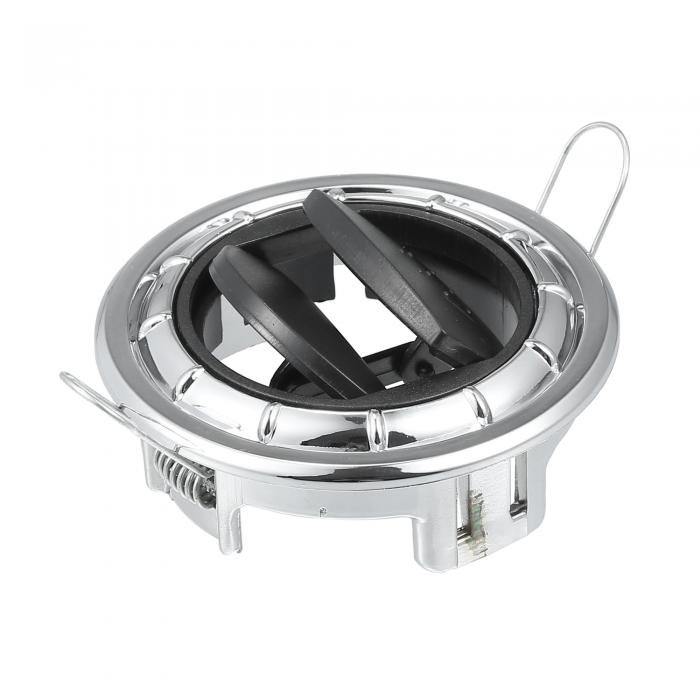 ACROPIX 80mm 70mm 円形 黒とシルバートーン AC エアコン ベント アウトレット ユニバーサル RV バス ..