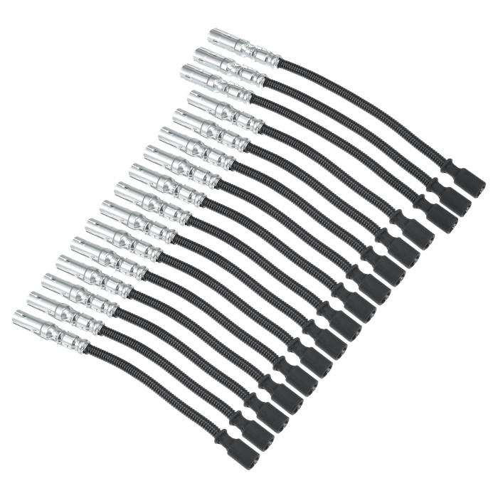 ACROPIX カースパークプラグコイルワイヤー点火コイルハーネスケーブル12mm メルセデスベンツに対応W202 W210 CL500用 - 16個パック