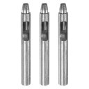 uxcell 3個セットのレザーホールパンチ6mm ストレートラウンドパンチ グロメットスナップリベットセッター レザークラフト 衣類 ハンドバッグ 生地 カーテン用
