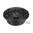 Motoforti CCTV01:RVバスボート用のユニバーサルダッシュボードエアコンアウトレットベント グリル付き 2.87"パイプ径 プラスチック製 黒い
