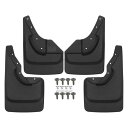 Motoforti カーマッ ドフラップ スプラッシュガード ジープグランドチェロキー1999-2004用 プラスチック製 ネジ付き 黒い 1セット