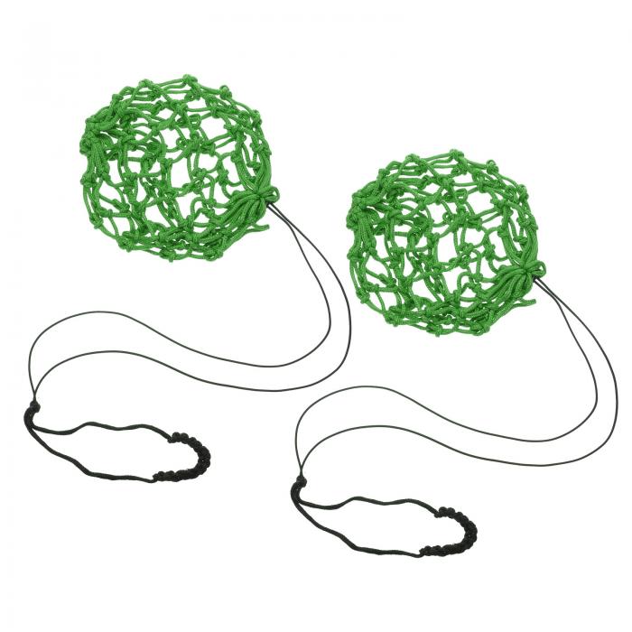 PATIKIL ソロサッカートレーニングボールネット 2個セット フットボールキック練習用バンジーエラスティックジャグリングネット ユース・大人向け ボールサイ...