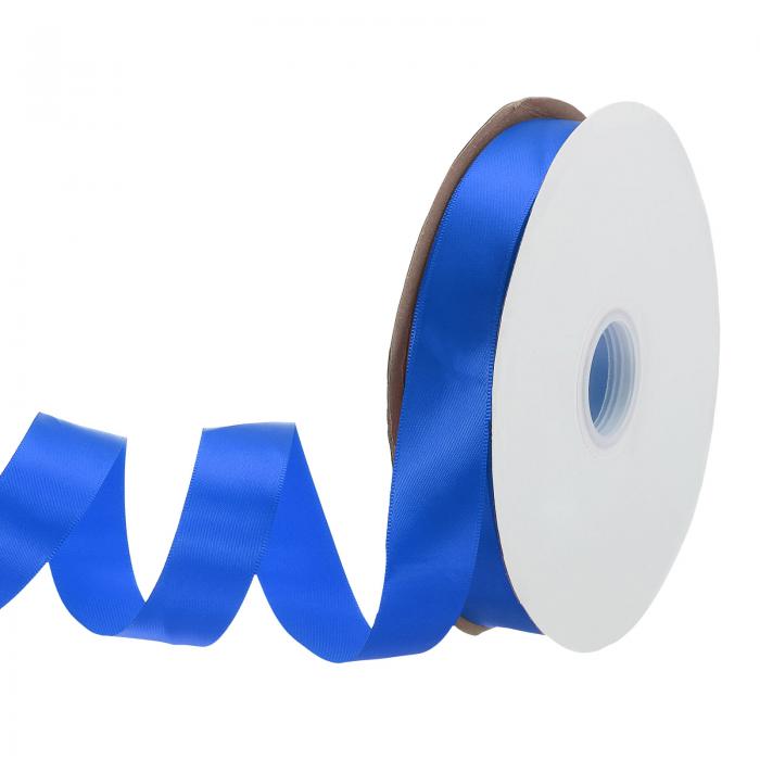 PATIKIL 1" x 100ヤード ポリエステルサテンリボン クラフト ウェディングデコレーション パーティー ヘアボウ DIYギフト包装に最適 ブルー