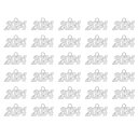 PATIKIL 2024年卒業記念タッセル装飾 30個 合金2024年中サイズ 文字装飾 卒業タッセル 卒業帽ネックレスペンダントDIYキーメイキング シルバートーン