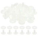 PATIKIL 20mm 人形ジョイント 20セット プラスチック製取り外し可能な動物ジョイントコネクターエンゲージボルト クマ 手足作りや頭 ジョイントDIY...