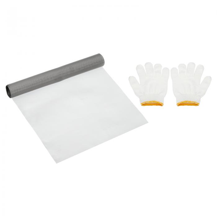 PATIKIL 40"L x 16"W 織りワイヤーメッシュ 250メッシュ 304ステンレススチールエアベントフィルタースクリーン ウィンドウセキュリティベントカバーフィルタリング用手袋付き