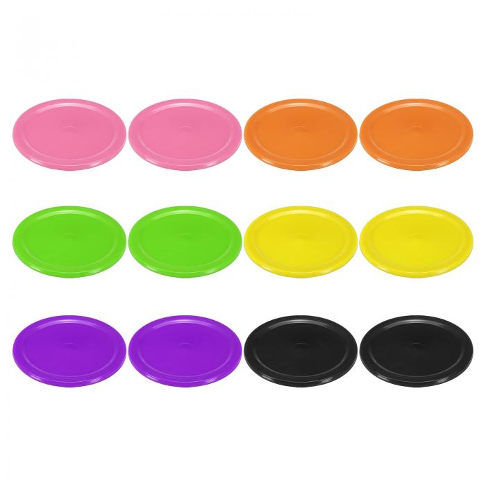 商品詳細 特徴 【属性1】仕様：カラー：黒、オレンジ、ライト緑、イエロー、ピンク、パープル；素材：A BS；パック直径：6.4cm/2.52"；パッケージリスト：パック12個（カラーごとに2個ずつ）【属性2】特徴：パックは耐久性のあるA BS素材で作られており、簡単に壊れません。滑らかな表面でテーブル上をスムーズに滑り、ゲームをより楽しくします。【属性3】用途：プールバー、ビデオゲームルーム、カーニバル、地元のテーマパークなどで友達と一緒に楽しむことができ、エキサイティングな時間を過ごせます。【属性4】使用方法：エアホッケーテーブルにこの製品を置き、エアホッケープッシャーを使って友達と一緒に押し合い、このテーブルゲームの楽しさを体験してください。【属性5】注意：寸法には2-3 mmの許容範囲があります。【商品説明】プールバー、ビデオゲームルーム、カーニバル、地元のテーマパークなどで友達と一緒に楽しむことができ、エキサイティングな時間を過ごせます。仕様カラー：黒、オレンジ、ライト緑、イエロー、ピンク、パープル素材：A BSパック直径：6.4cm/2.52"パッケージリスト：パック12個（カラーごとに2個ずつ）特徴パックは耐久性のあるA BS素材で作られており、簡単に壊れません。滑らかな表面でテーブル上をスムーズに滑り、ゲームをより楽しくします。使用方法エアホッケーテーブルにこの製品を置き、エアホッケープッシャーを使って友達と一緒に押し合い、このテーブルゲームの楽しさを体験してください。注意：寸法には2-3 mmの許容範囲があります。 注意書き 【注意事項】 ・当店でご購入された商品は、原則として、「個人輸入」としての取り扱いになり、すべて中国の広東省からお客様のもとへ直送されます。 ・ご注文後、1〜3営業日以内に配送手続きをいたします。配送作業完了後、遅くとも1ヶ月程度でのお届けとなります。 ・個人輸入される商品は、すべてご注文者自身の「個人使用・個人消費」が前提となりますので、ご注文された商品を第三者へ譲渡・転売することは法律で禁止されております。 ・関税・消費税が課税される場合があります。 詳細はこちらご確認下さい。 ＊色がある場合、モニターの発色の具合によって実際のものと色が異なる場合がある。