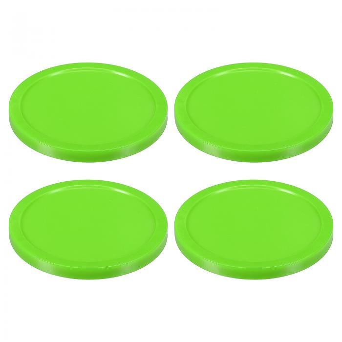 PATIKIL エアホッケーパック 3.2" ゲームテーブル用 交換用パック4個セット ライト緑