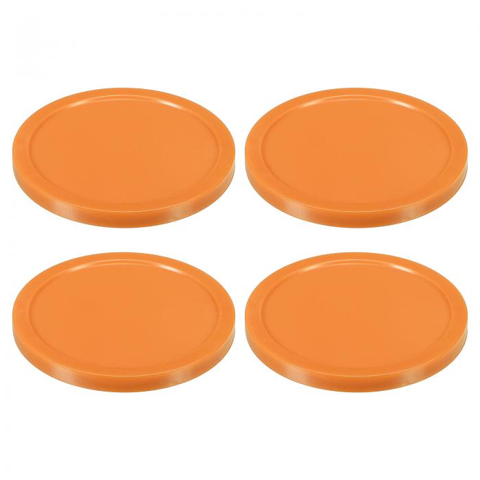 PATIKIL エアホッケーパック 3.2" ゲームテーブル用 交換用パック 4個セット オレンジ色
